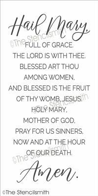 6713 - Hail Mary Prayer - The Stencilsmith