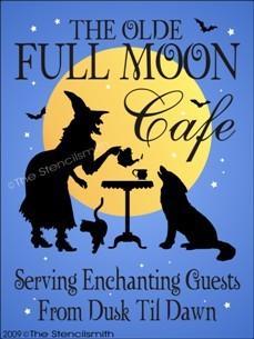 674 - The Olde FULL MOON Cafe - The Stencilsmith