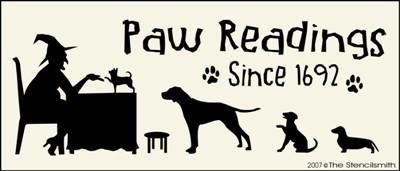 678 - Paw Readings - DOGS - The Stencilsmith