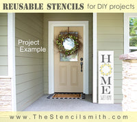 6796 - Home Sweet Home (lemon wreath) - The Stencilsmith
