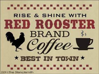 681 - Red Rooster Brand Coffee - The Stencilsmith