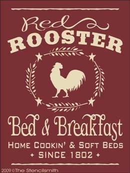682 - Red Rooster Bed & Breakfast - The Stencilsmith