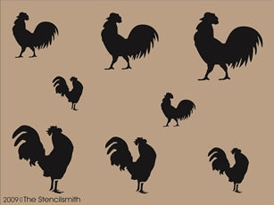 683 - ROOSTERS - The Stencilsmith