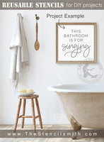 6922 - This bathroom is for singing - The Stencilsmith