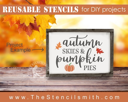 6953 - Autumn skies & pumpkin pies - The Stencilsmith