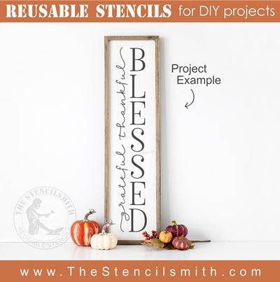 6972 - grateful thankful BLESSED - The Stencilsmith