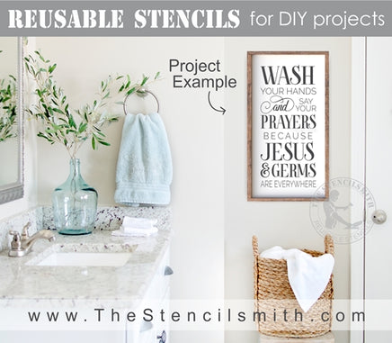 6980 - Wash your hands and say - The Stencilsmith