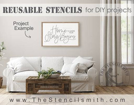 6992 - Home is where your story begins - The Stencilsmith