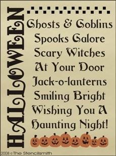 6 - Halloween Poem - The Stencilsmith