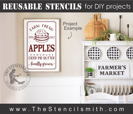 7038 - farm fresh APPLES - The Stencilsmith