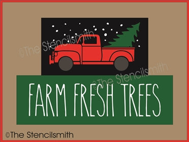 7114 - Farm Fresh Trees - Block set - The Stencilsmith