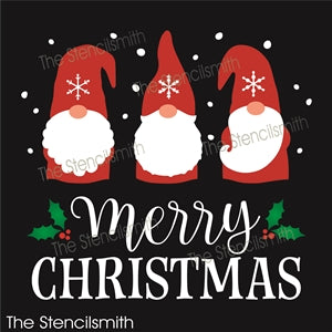 7120 -  Merry Christmas (gnomes) - The Stencilsmith