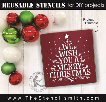 7132 - We wish you a Merry Christmas - The Stencilsmith