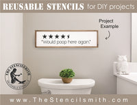 7140 - Bathroom sayings - The Stencilsmith