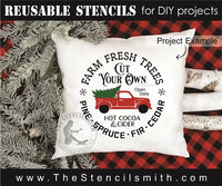 7161 - farm fresh trees - The Stencilsmith