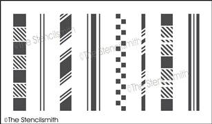 7178 - decorative stripes - The Stencilsmith