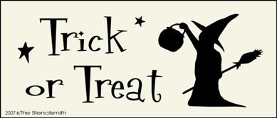 Trick or Treat - witch - The Stencilsmith