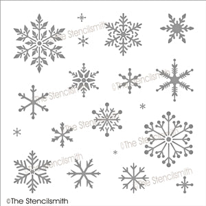 7193 - snowflakes - The Stencilsmith
