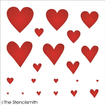 7233 - Hearts - The Stencilsmith