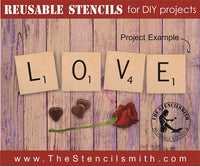 7235 - LOVE - 4 pc set - The Stencilsmith