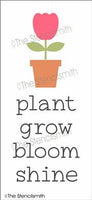 7274 - plant grow bloom - The Stencilsmith