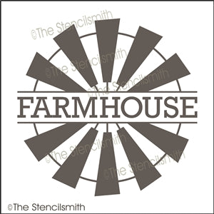 7278 - farmhouse (windmill) - The Stencilsmith