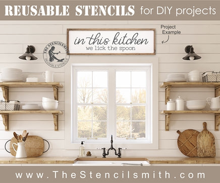 7284 - in this kitchen we lick the - The Stencilsmith