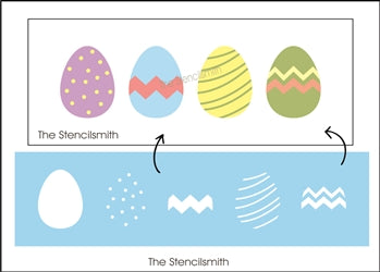 7322 - mix-match easter eggs - The Stencilsmith