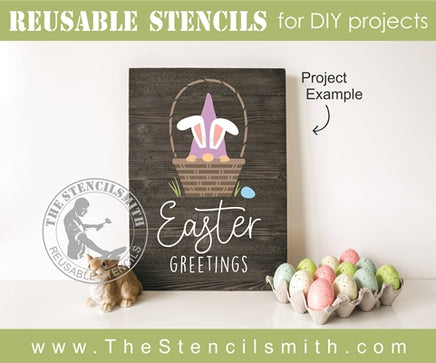 7324 - Easter Greetings (gnome) - The Stencilsmith