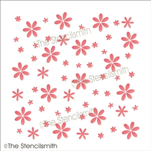 7331 - flowers background - The Stencilsmith