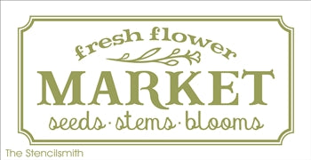 7334 - fresh flower market - The Stencilsmith