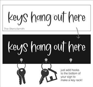 7390 - Keys Hang Out Here - The Stencilsmith