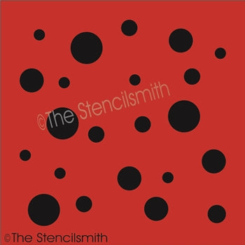 7387 - Ladybug polka dots - The Stencilsmith
