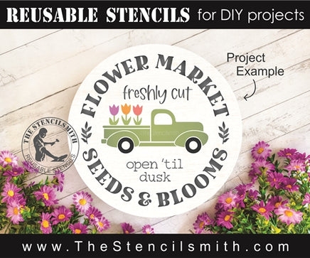 7397 - Flower Market - The Stencilsmith