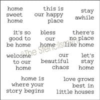 7429 - Home phrases - The Stencilsmith