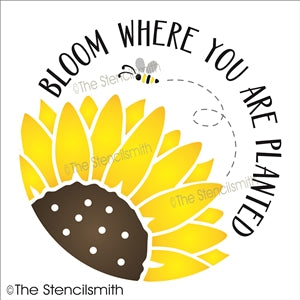 7437 - Bloom where you are planted - The Stencilsmith