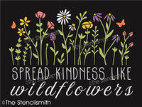 7435 - spread kindness like wildflowers - The Stencilsmith