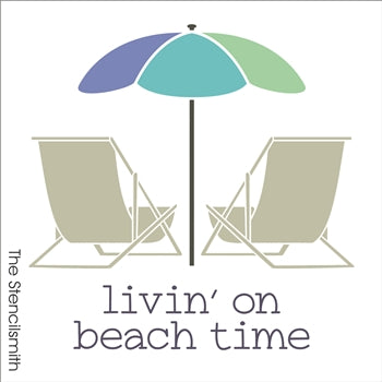 7454 - livin' on beach time - The Stencilsmith