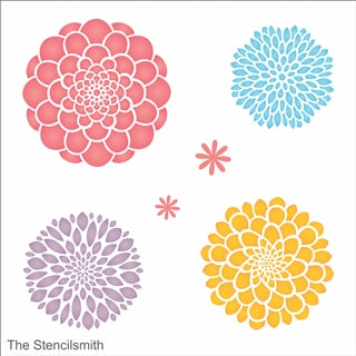 7459 - Flower Blooms - The Stencilsmith