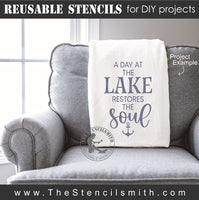 7493 - A day at the lake - The Stencilsmith