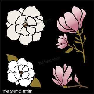 7499 - Magnolias - The Stencilsmith