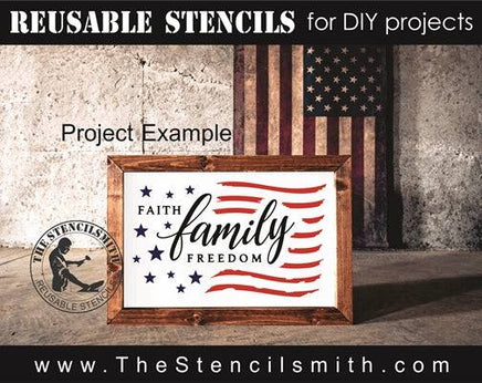 7515 - faith family freedom - The Stencilsmith
