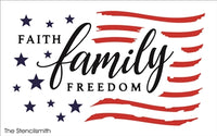 7515 - faith family freedom - The Stencilsmith