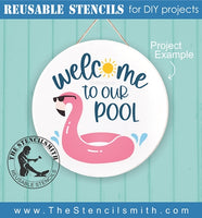 7539 - Welcome to our Pool - The Stencilsmith