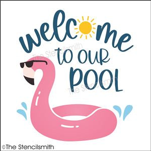7539 - Welcome to our Pool - The Stencilsmith