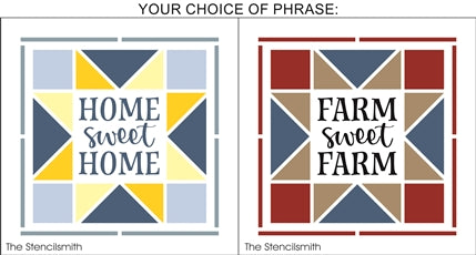 7549 - home / farm sweet (quilt) - The Stencilsmith