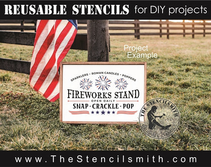 7553 - Fireworks Stand - The Stencilsmith