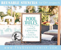 7555 - Pool Rules - The Stencilsmith