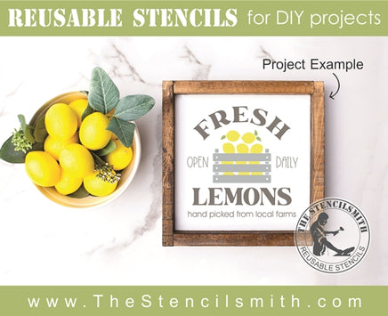 7556 - Fresh Lemons - The Stencilsmith