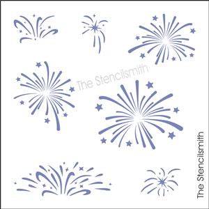 7594 - fireworks - The Stencilsmith